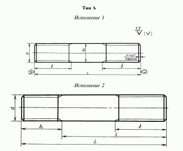 резьбовая шпилька тип а
